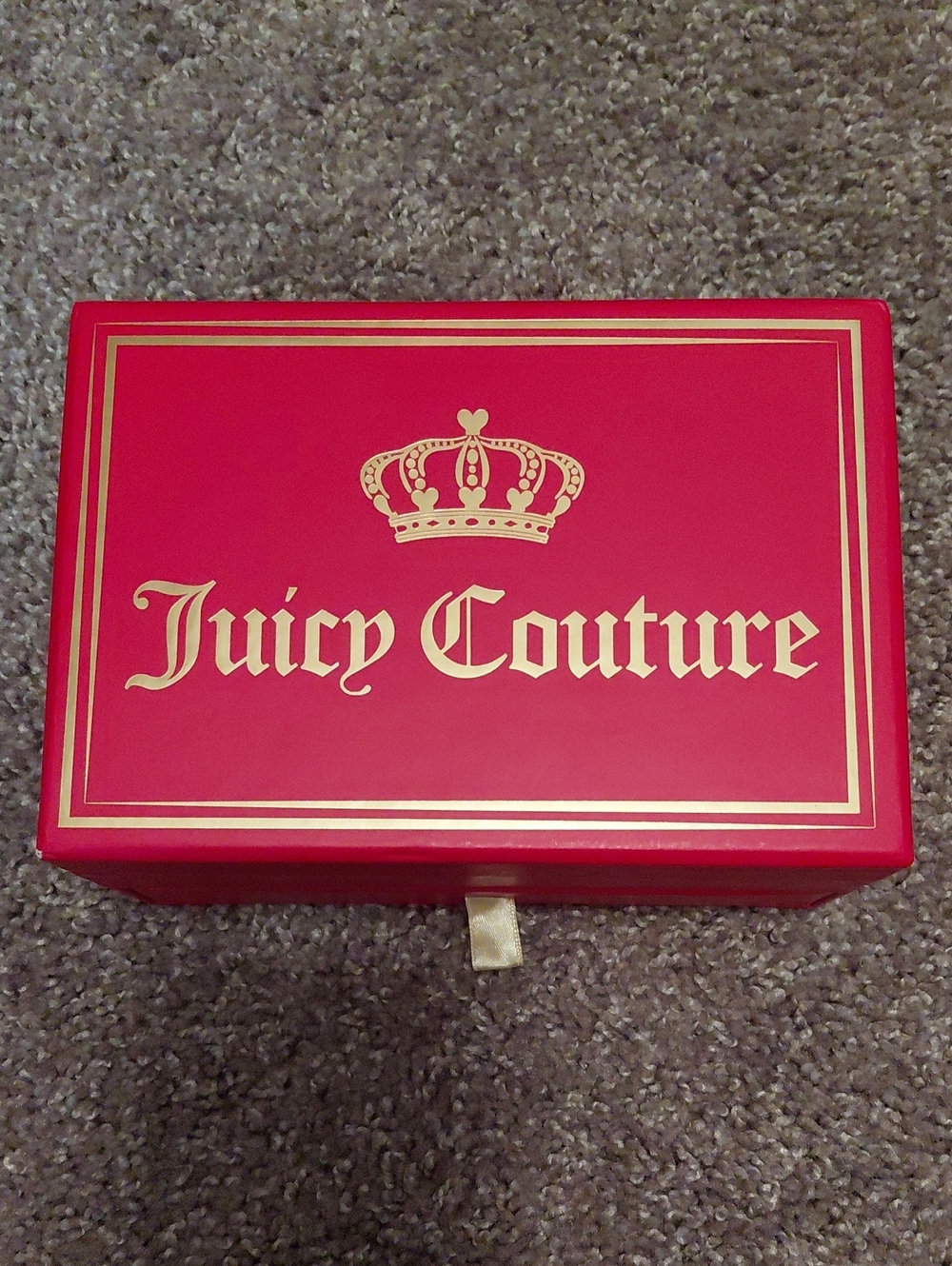 Juicy Couture Pink and Gold Jewelry Box